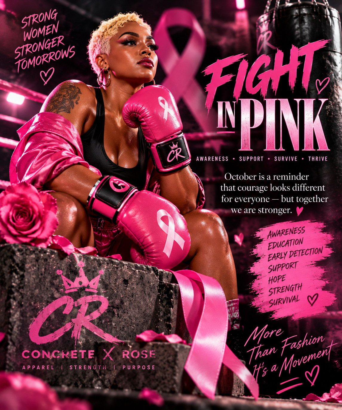 🥊 Fighting in Pink: Strength, Hope & Awareness 🎀