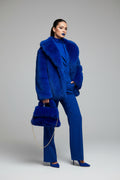 Royal Blue - Fur Hand Bags