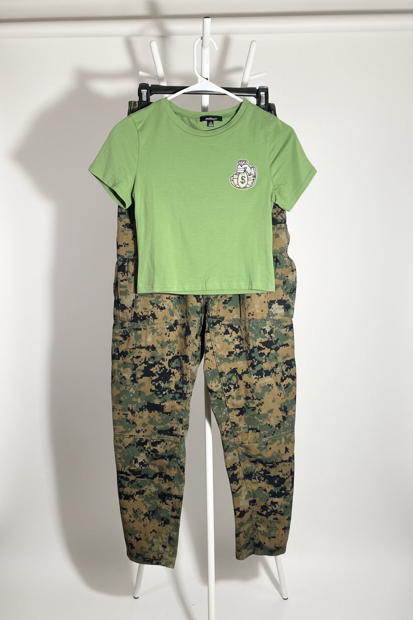 GI Jane Crop Top Set