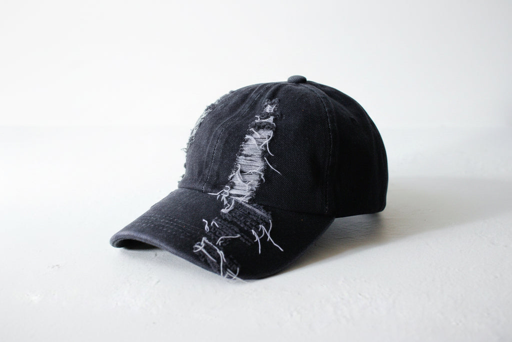 Black Denim - Snap Back