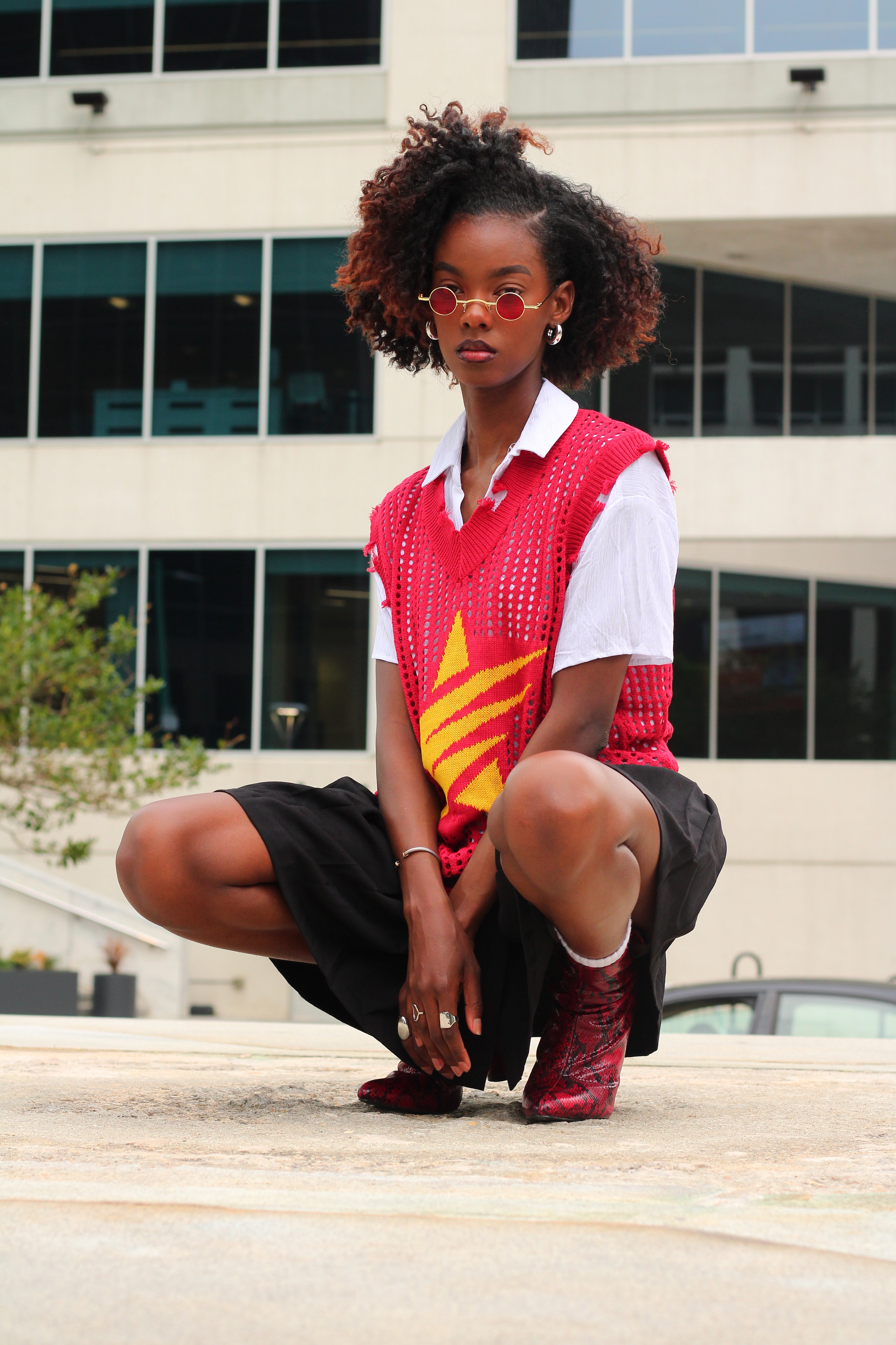Unisex All Star - Red Mesh Vest