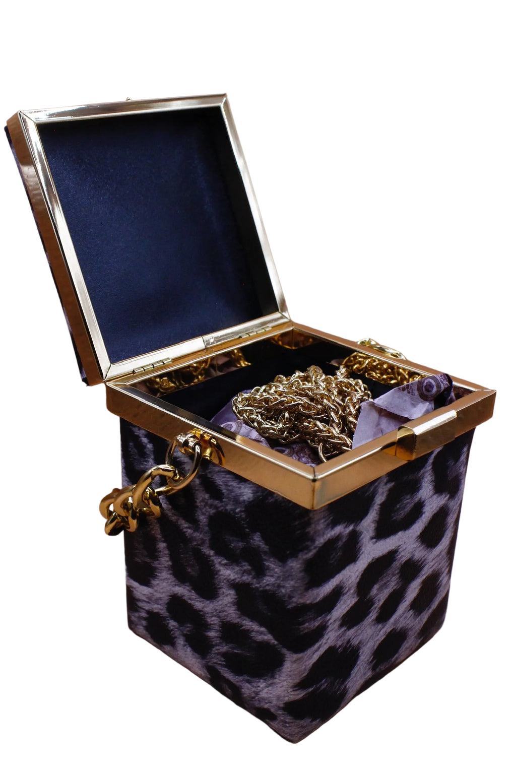 Snow Leopard Box - Handbag