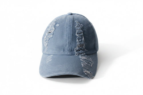 Blue and Black Denim - Snap Back