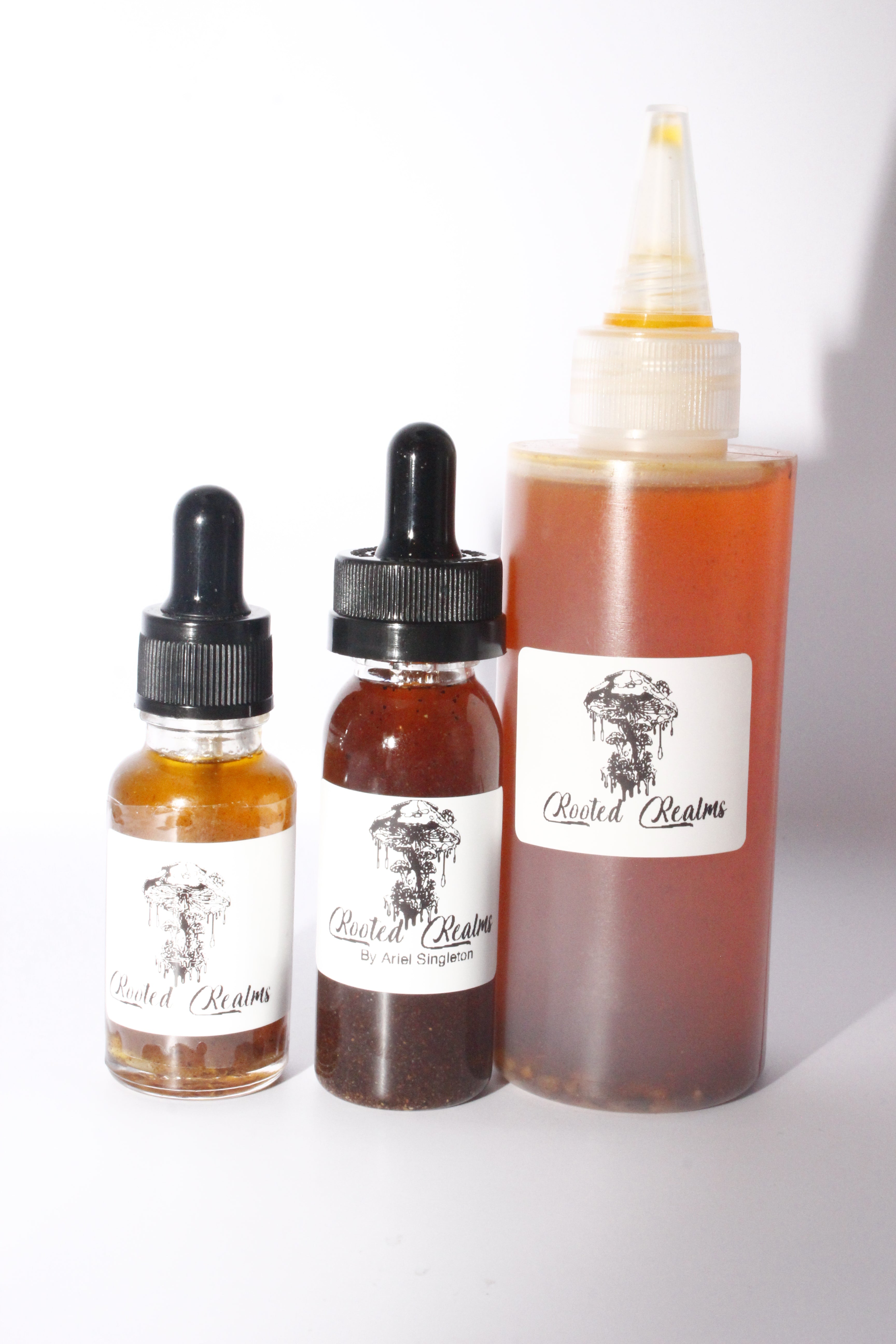 Small Medium Large -ROOTED REALMS Growth Oil 