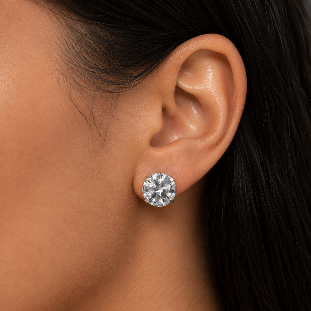 Silver (Nickel Free) - 12 piece Stud Earrings