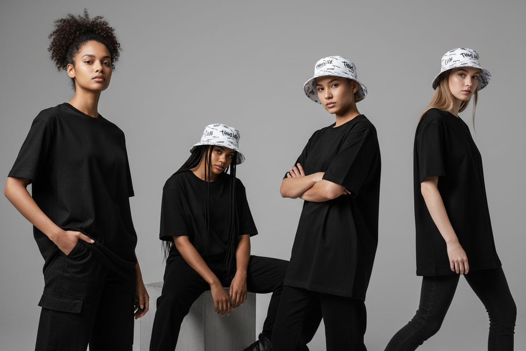 Reversable Thug life - bucket hats