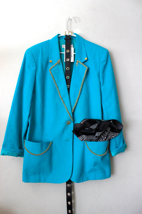 Casual Queen - Teal Blazer Dress