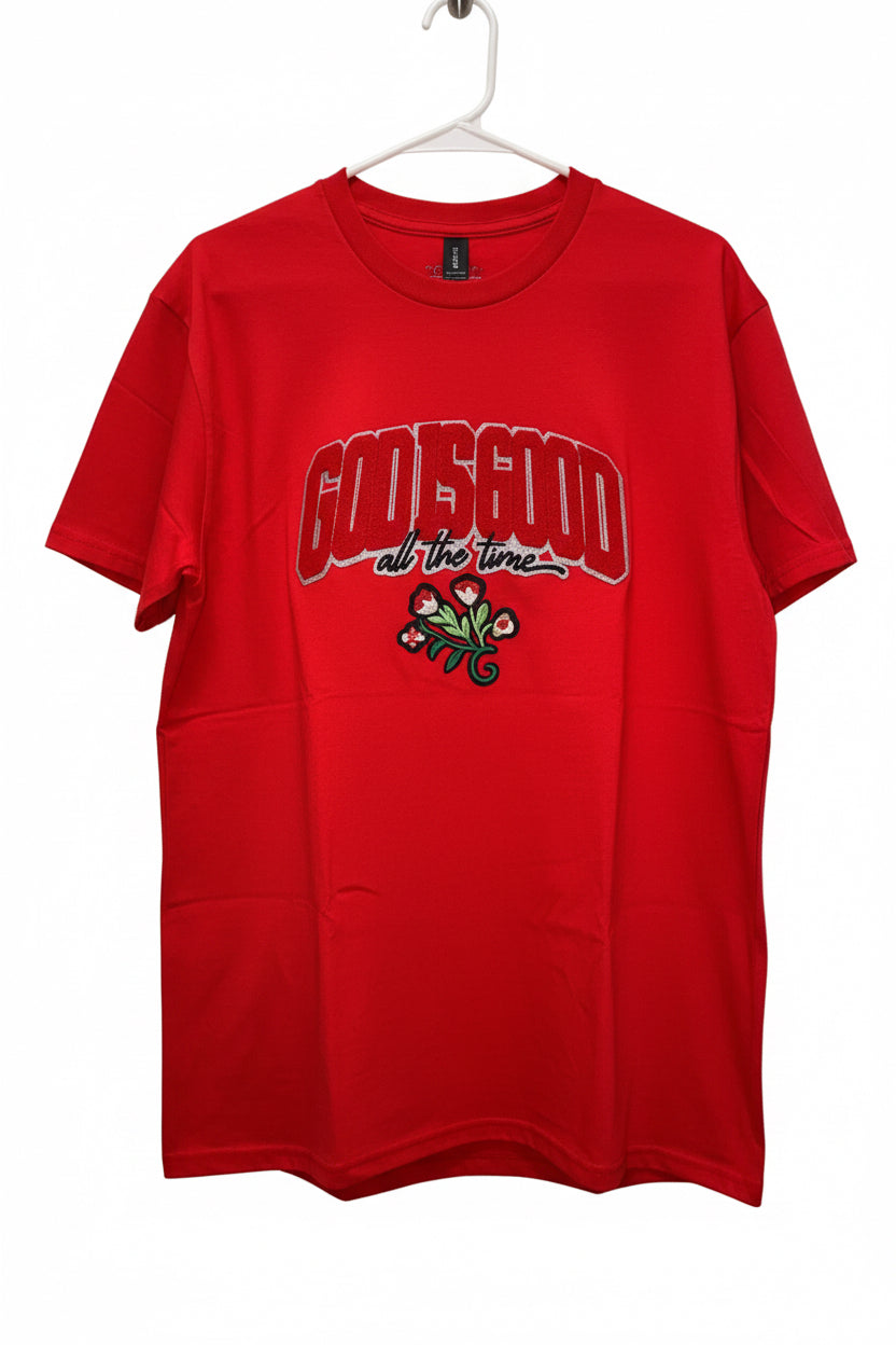God is Good - Rose Red Tshirt