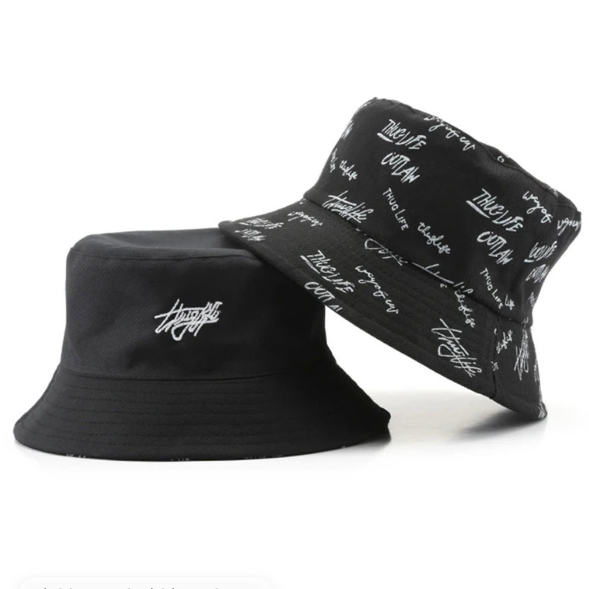 Reversable Thug life - bucket hats