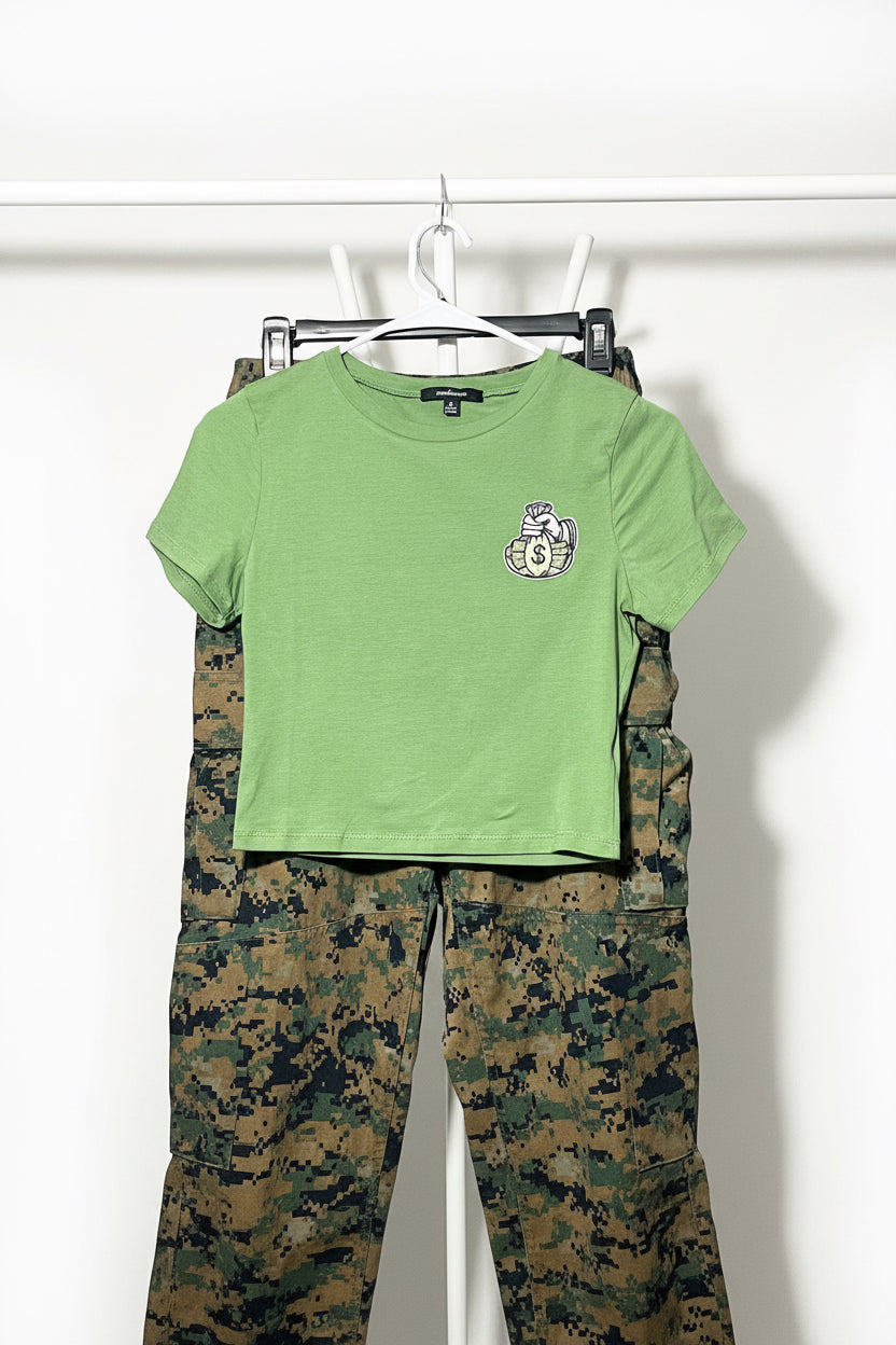 GI Jane Crop Top Set