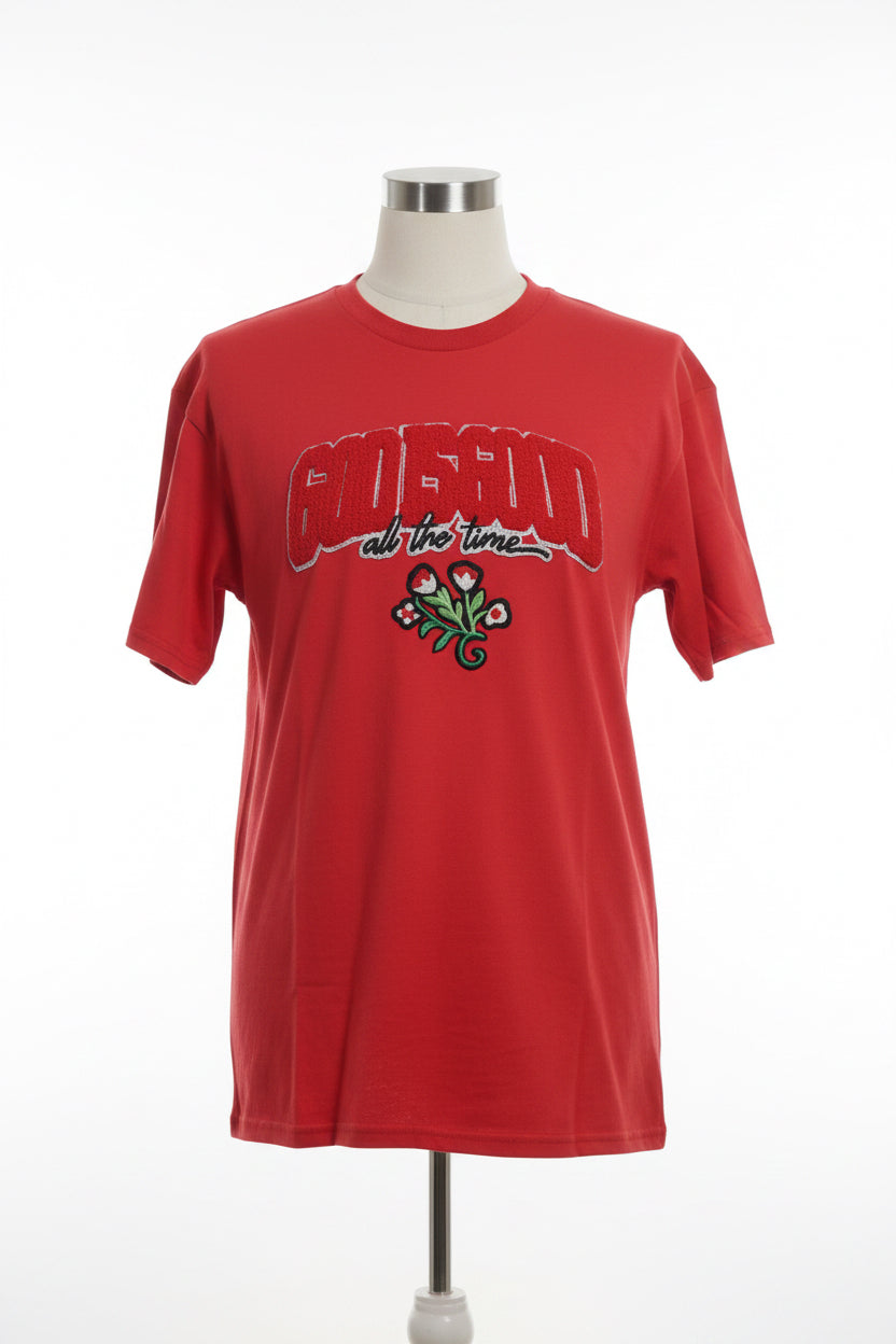 God is Good - Rose Red Tshirt