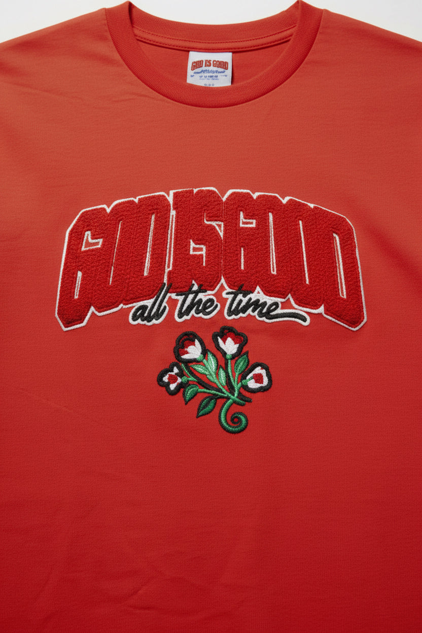God is Good - Rose Red Tshirt