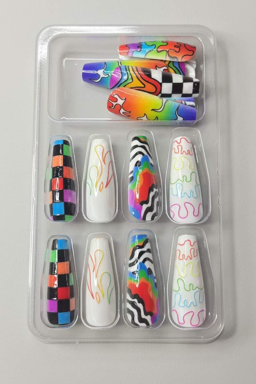 Color Me Down - Press - On Nails