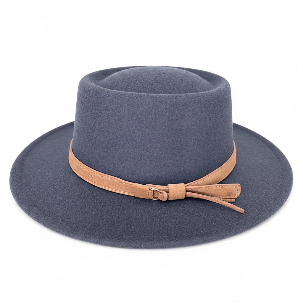 Stone Grey Fedora Hat (Uni- Sex)
