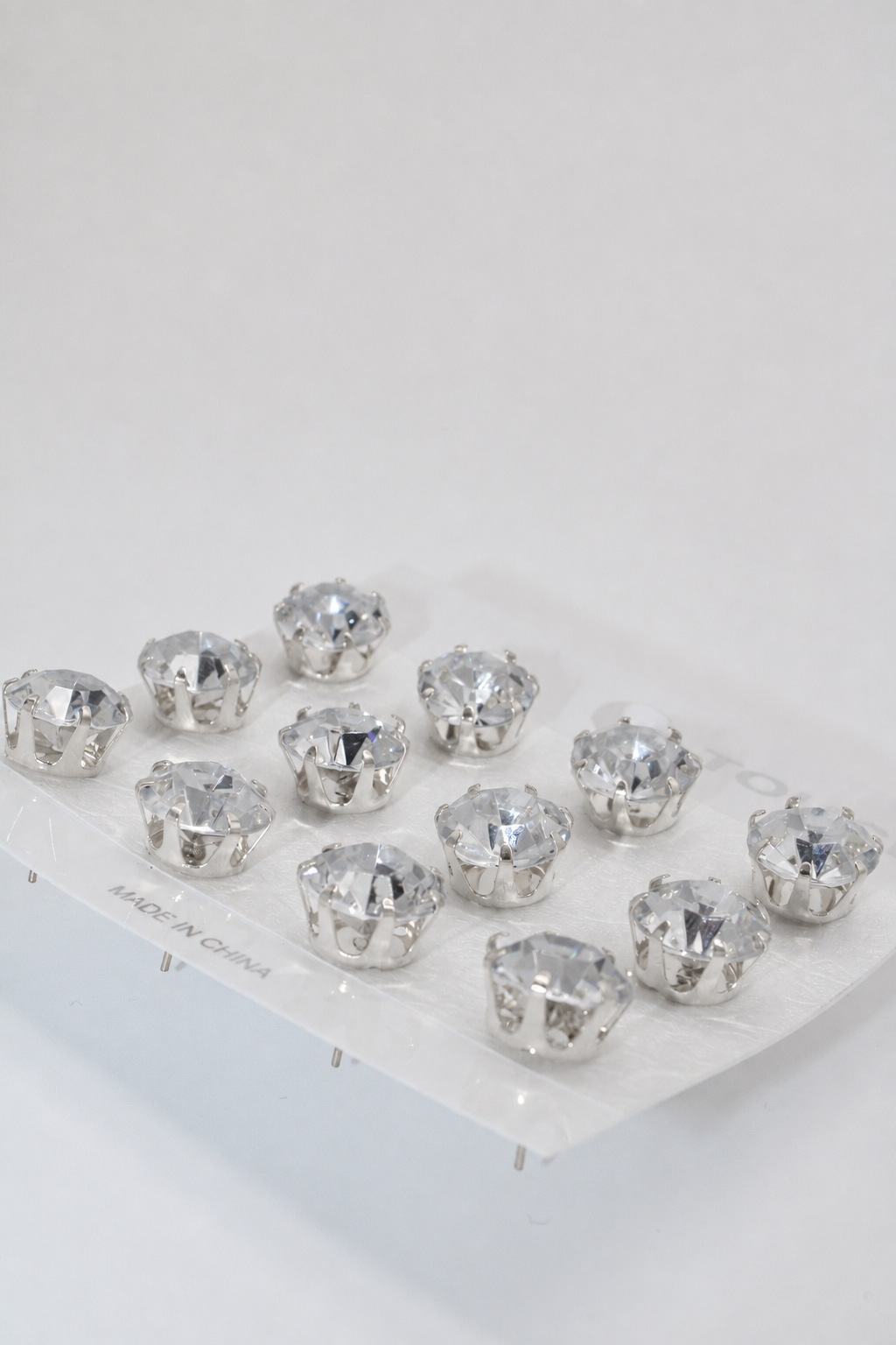 Silver (Nickel Free) - 12 piece Stud Earrings