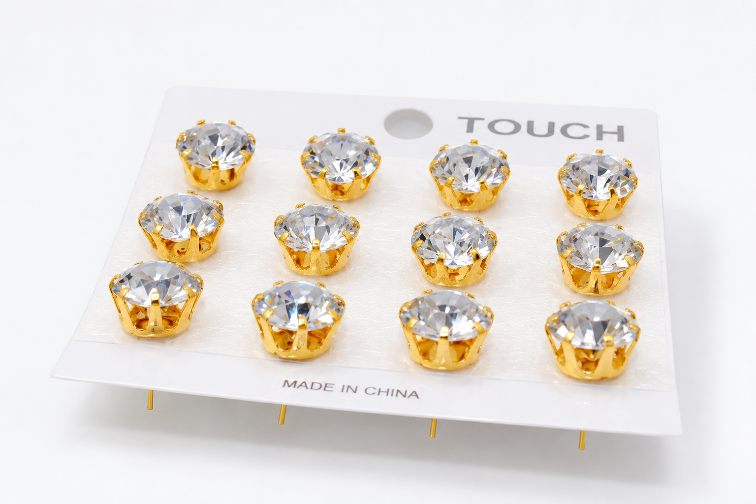 Gold (Nickel Free) -12 Piece Studs -Set