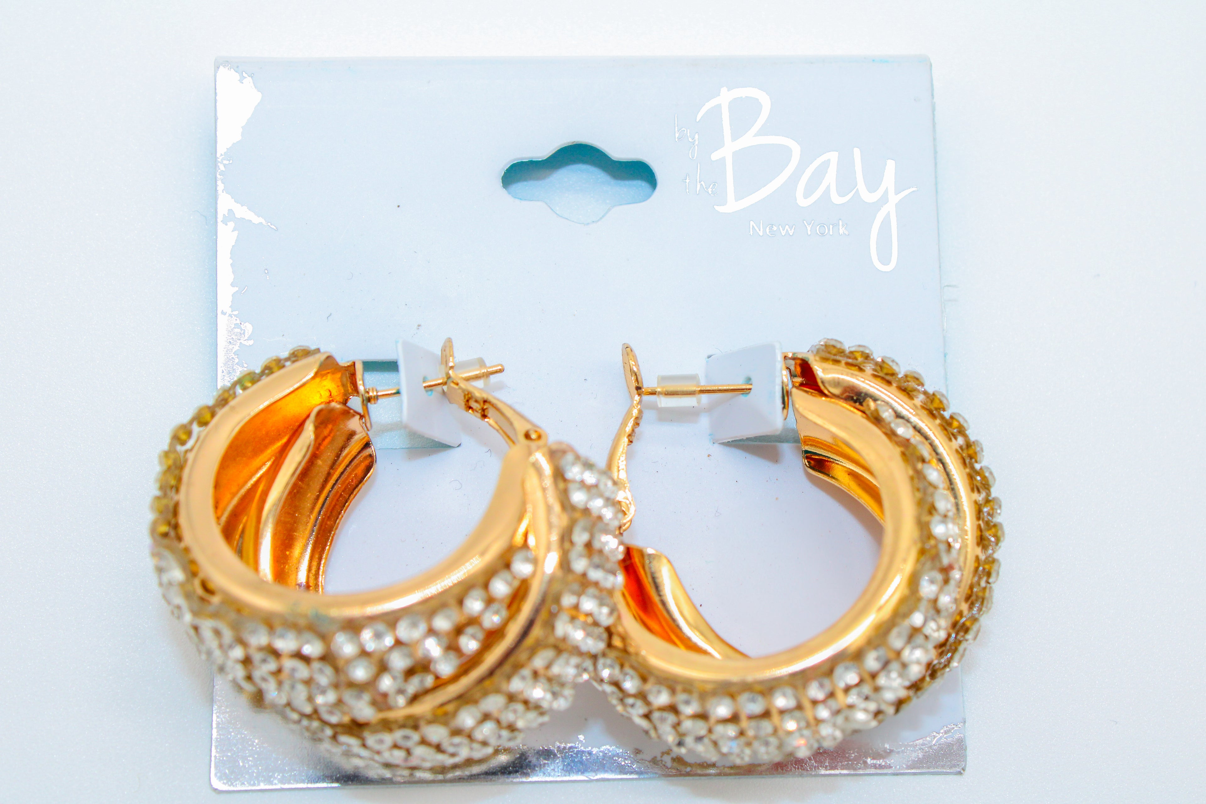 Diamond rhino hoop - earrings