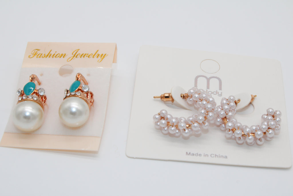 Mini Teal Pearl - Earring Set