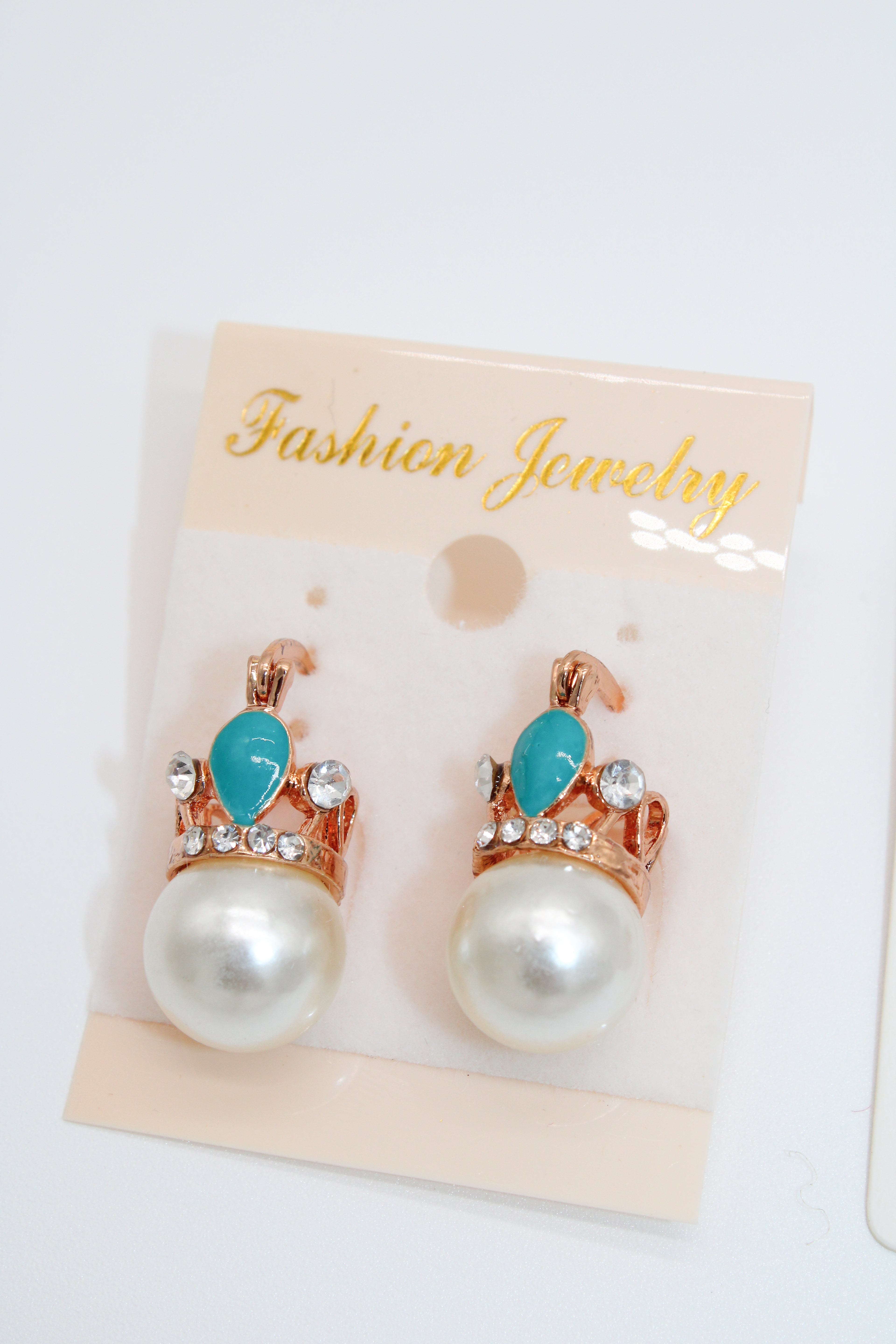 Mini Teal Pearl - Earring Set