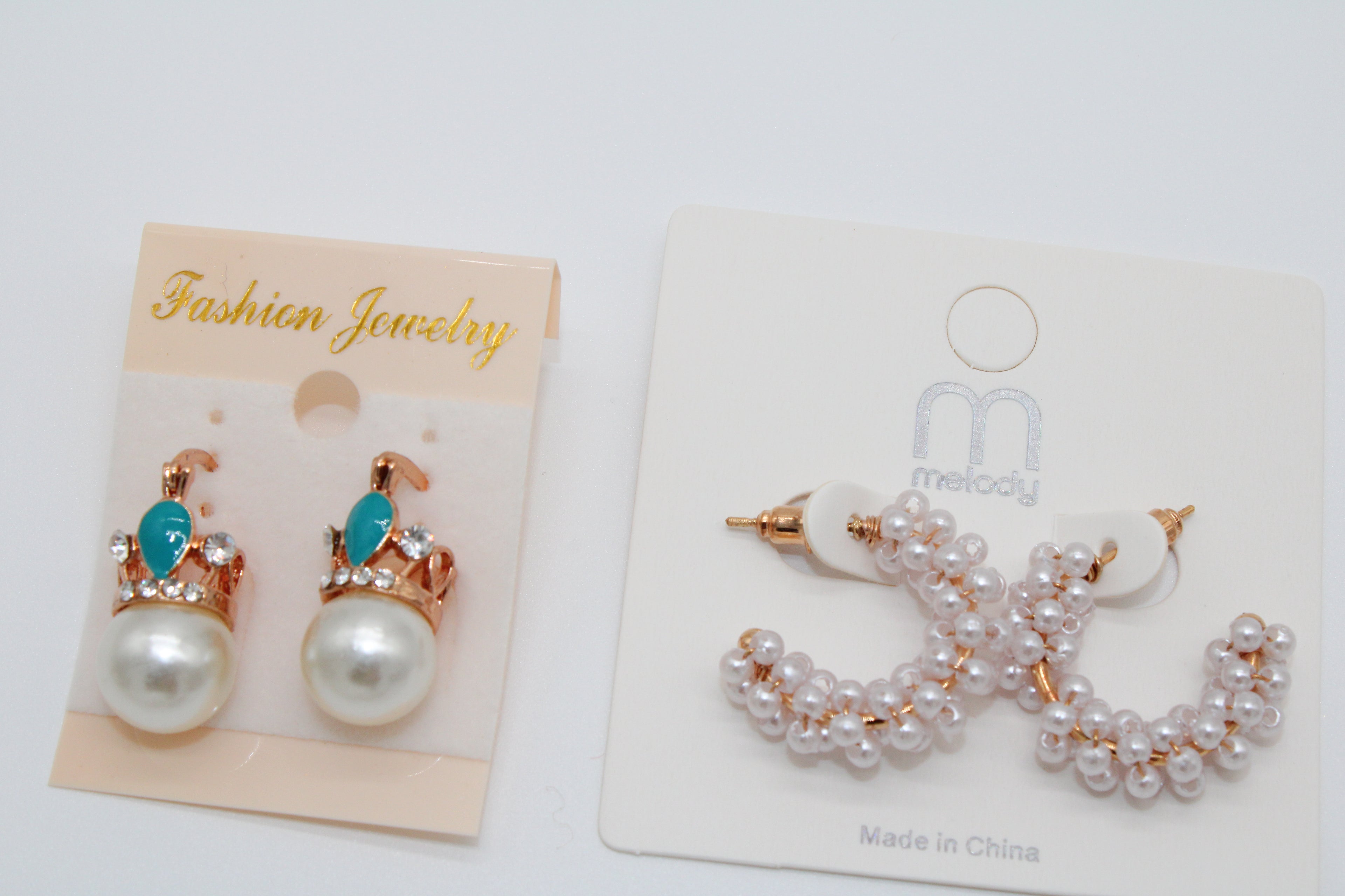 Mini Teal Pearl - Earring Set
