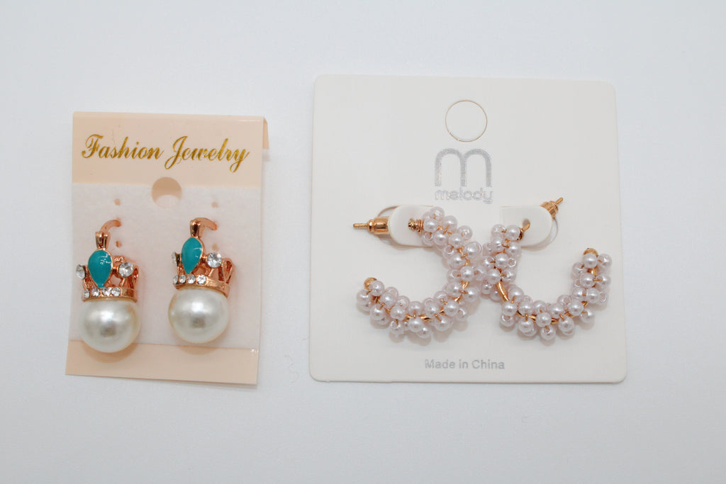 Mini Teal Pearl - Earring Set