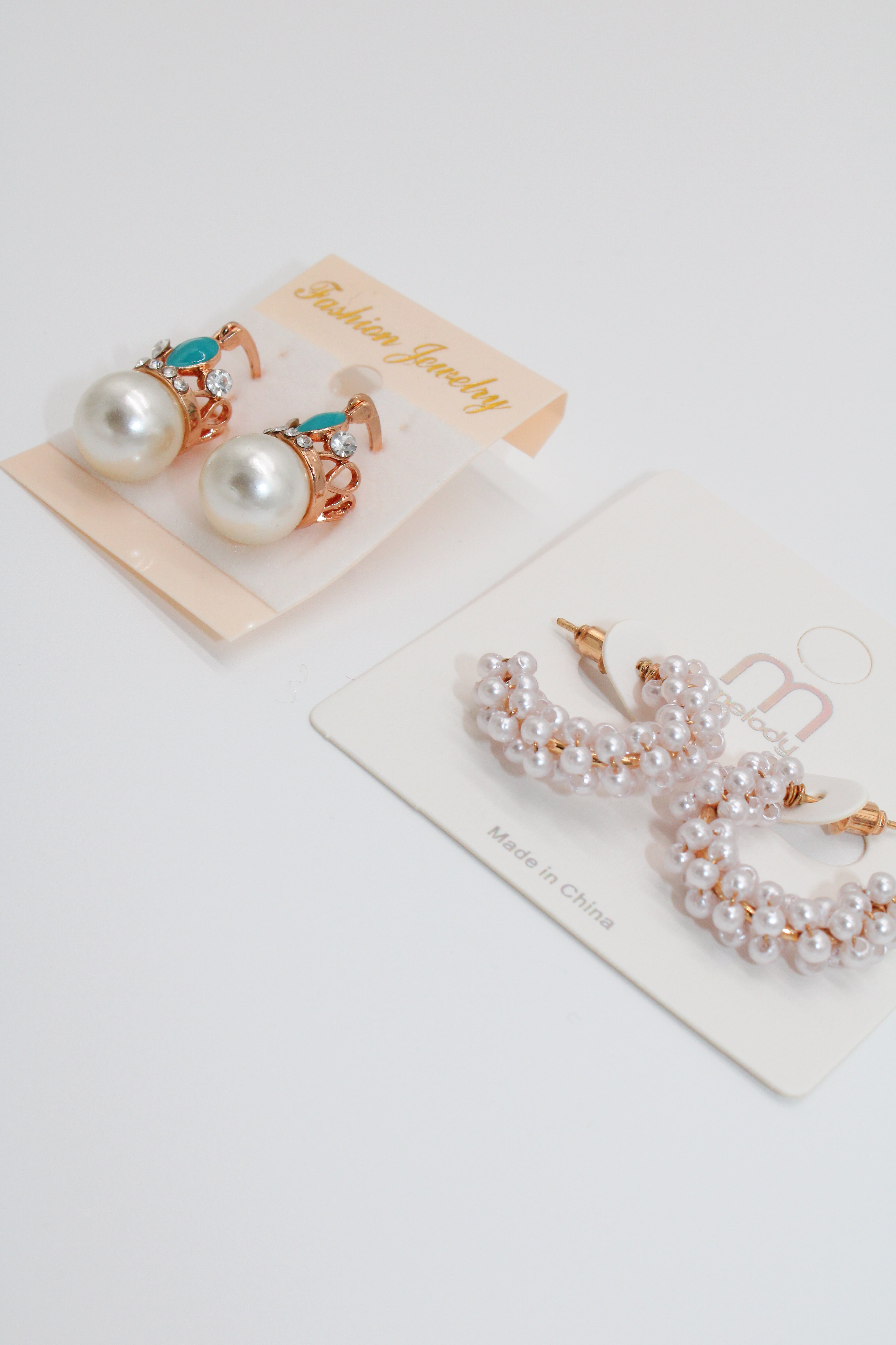 Mini Teal Pearl - Earring Set