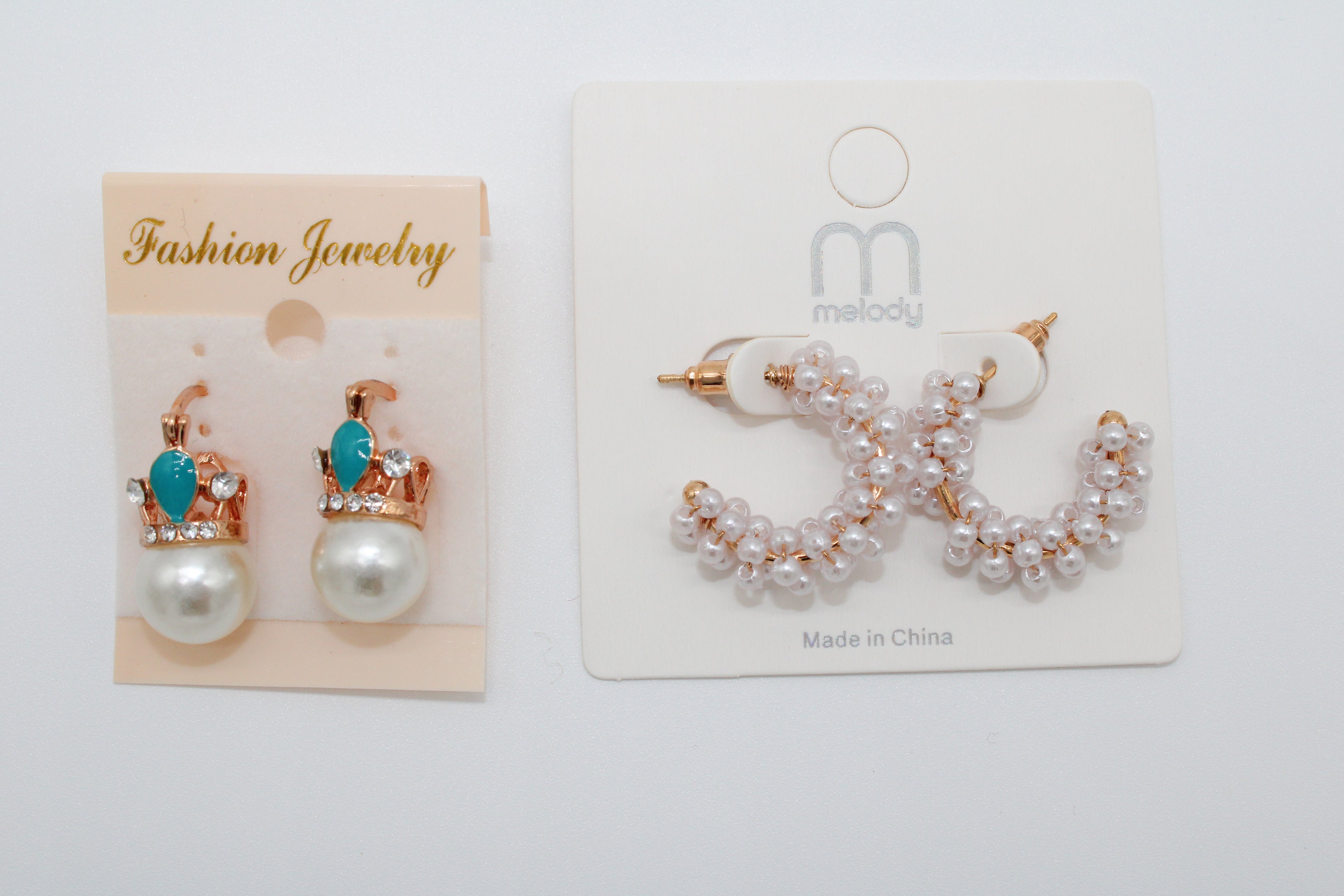 Mini Teal Pearl - Earring Set
