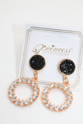 mini gold dimond- earrings