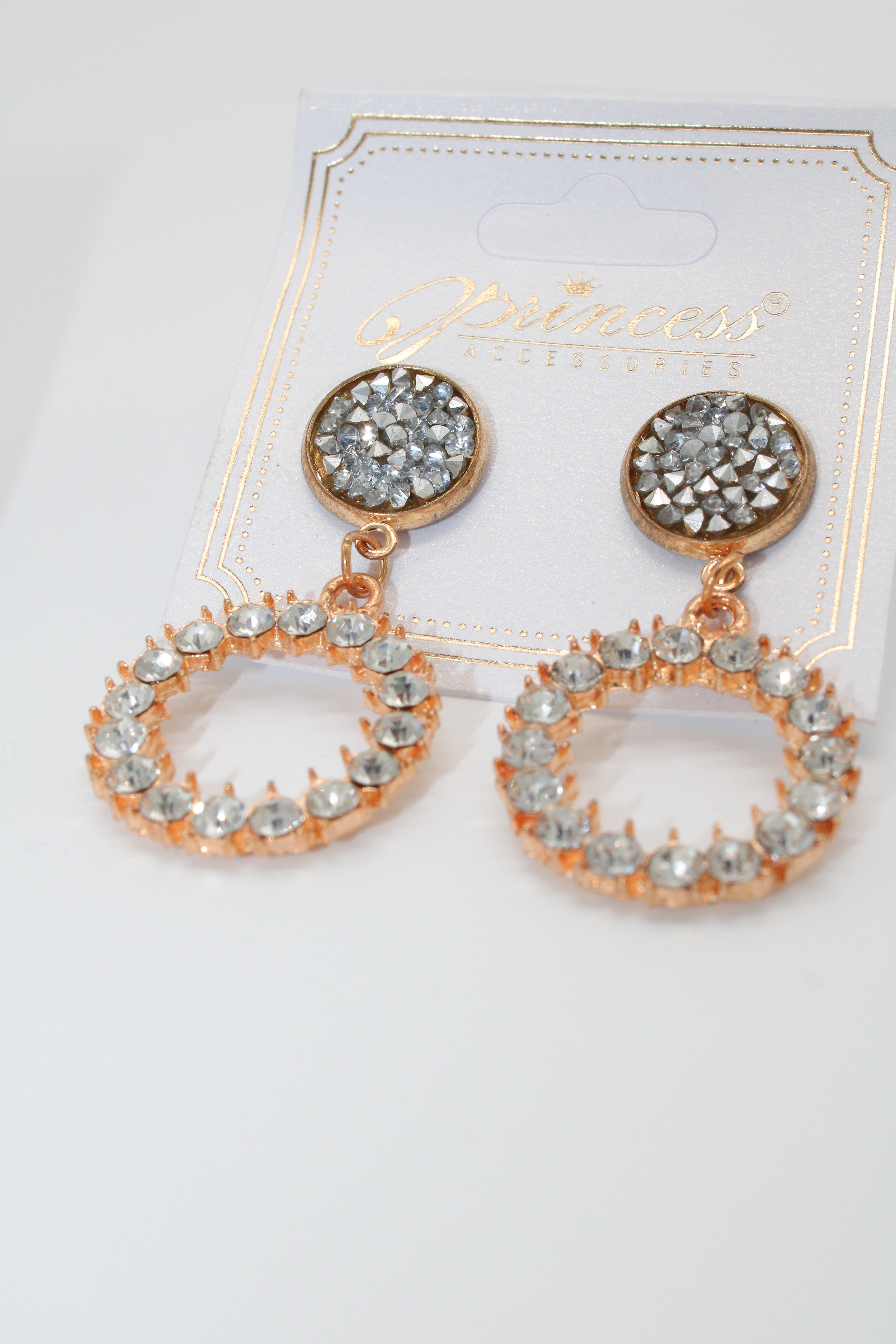 mini gold dimond- earrings