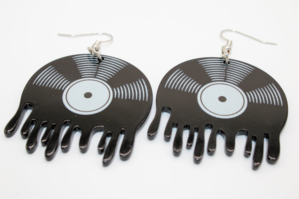 Classic Vinyl Drop Earrings