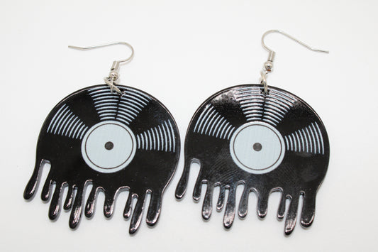 Classic Vinyl Drop Earrings