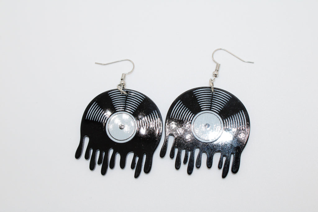Classic Vinyl Drop Earrings