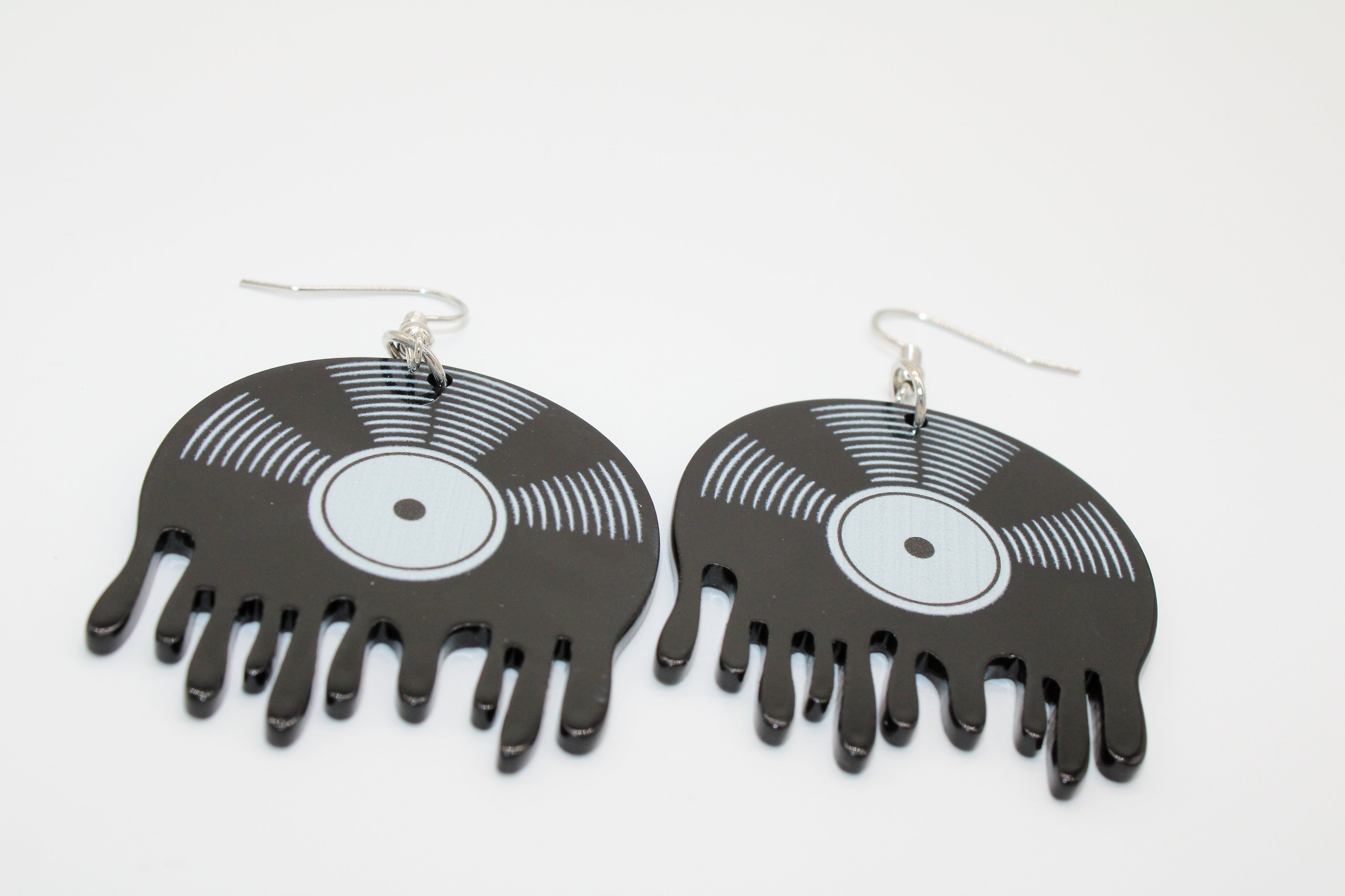 Classic Vinyl Drop Earrings