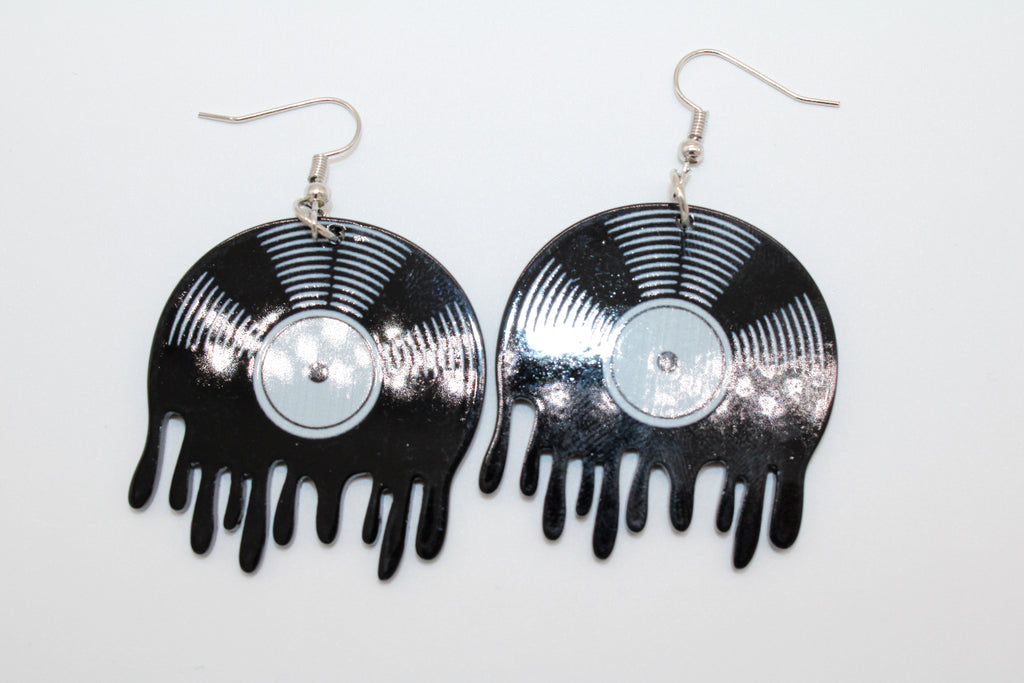 Classic Vinyl Drop Earrings