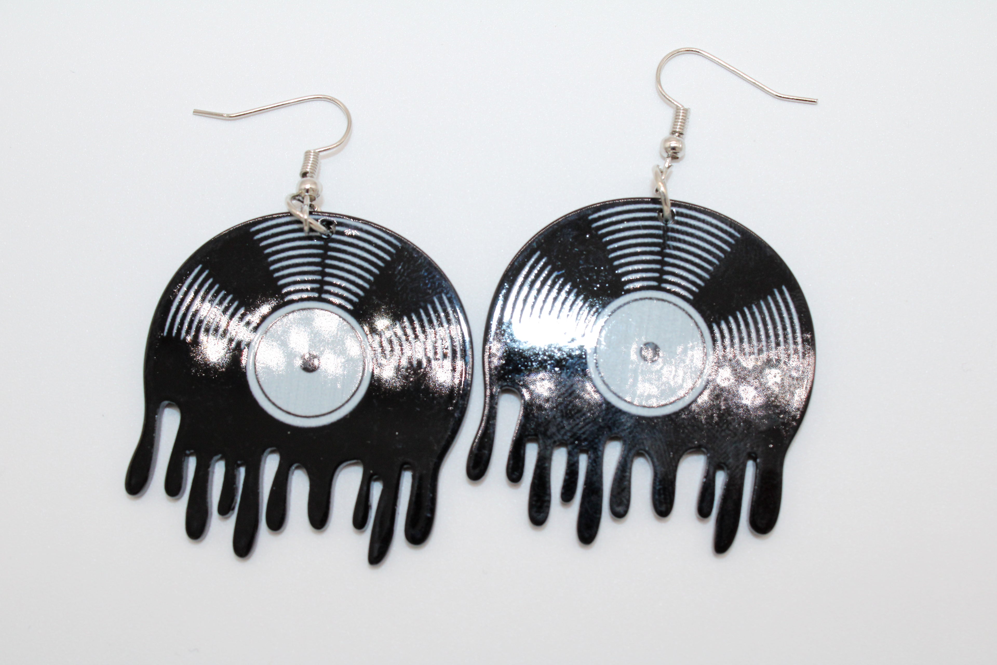Classic Vinyl Drop Earrings