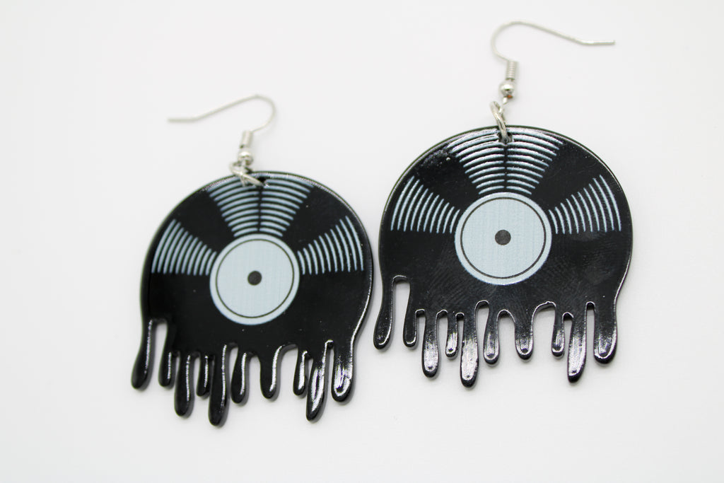 Classic Vinyl Drop Earrings