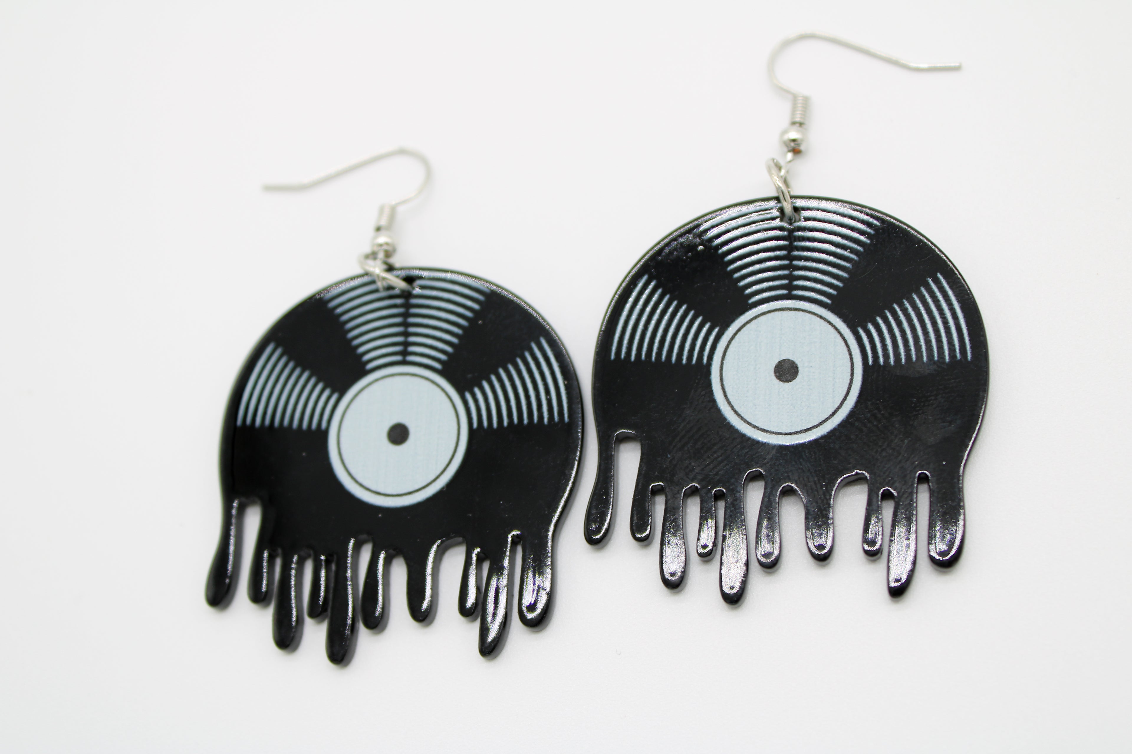 Classic Vinyl Drop Earrings
