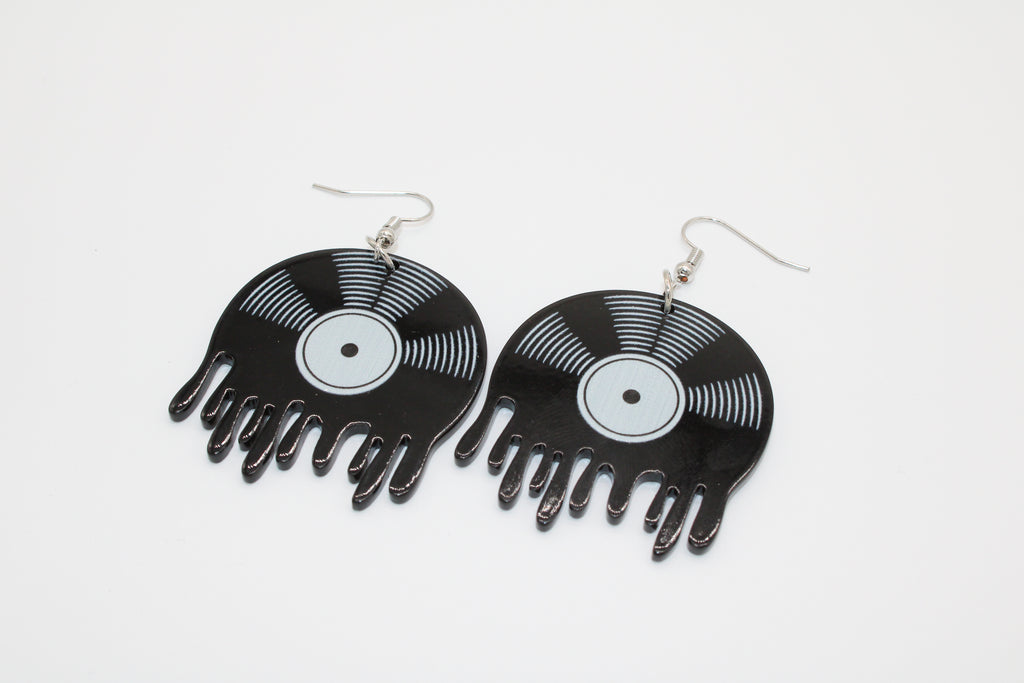 Classic Vinyl Drop Earrings