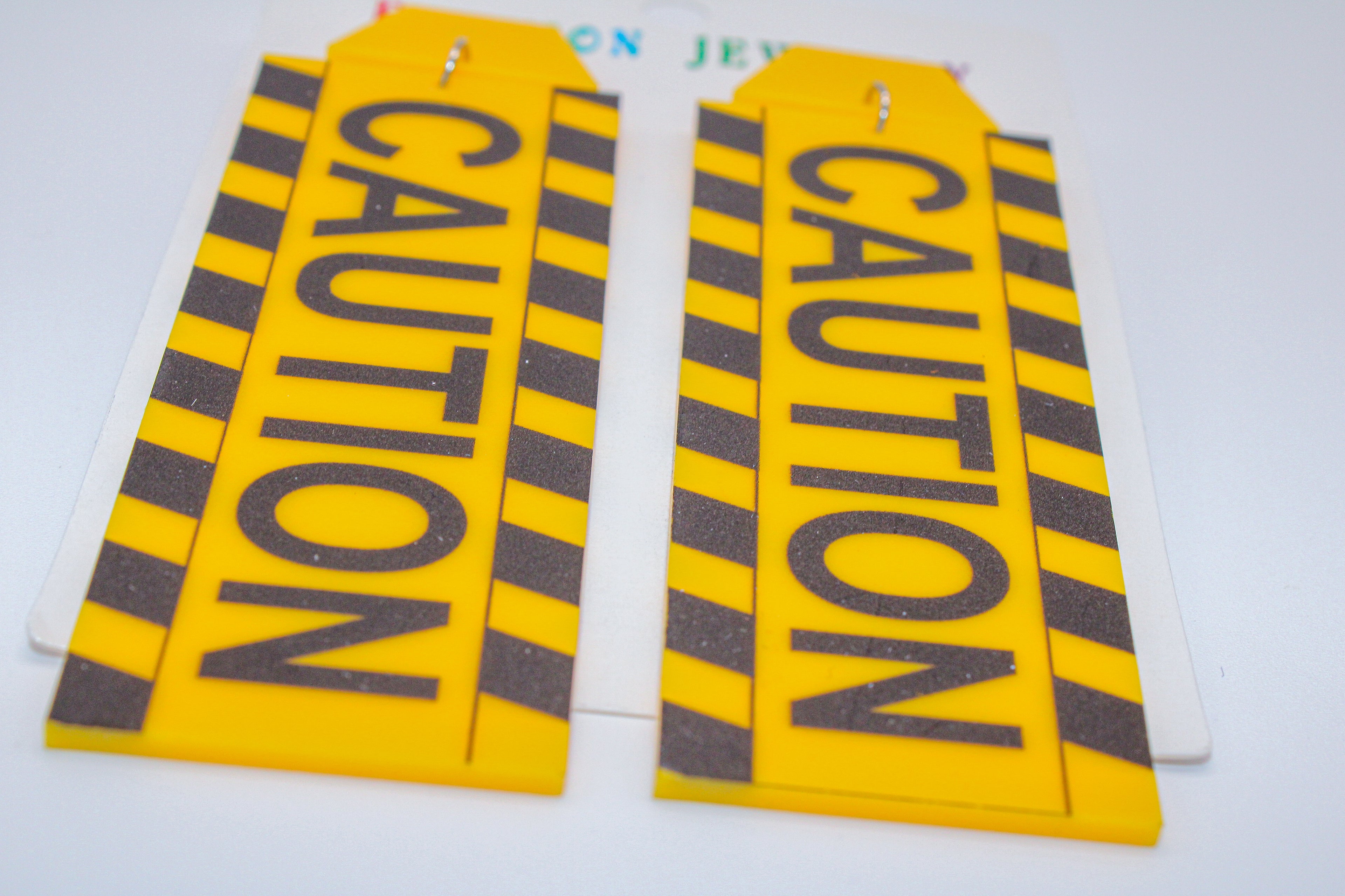 Caution Sign - Earrings