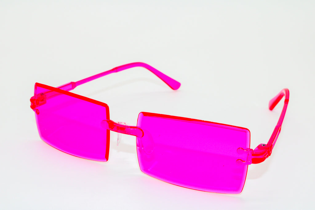 Deep Red & Flamingo pink - Sunglasses