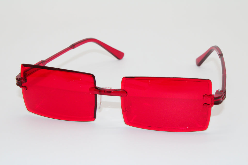 Deep Red & Flamingo pink - Sunglasses