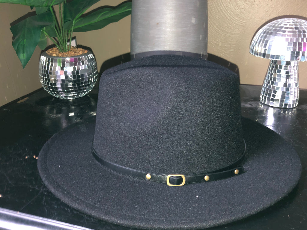 His & Hers Black Fedora’s