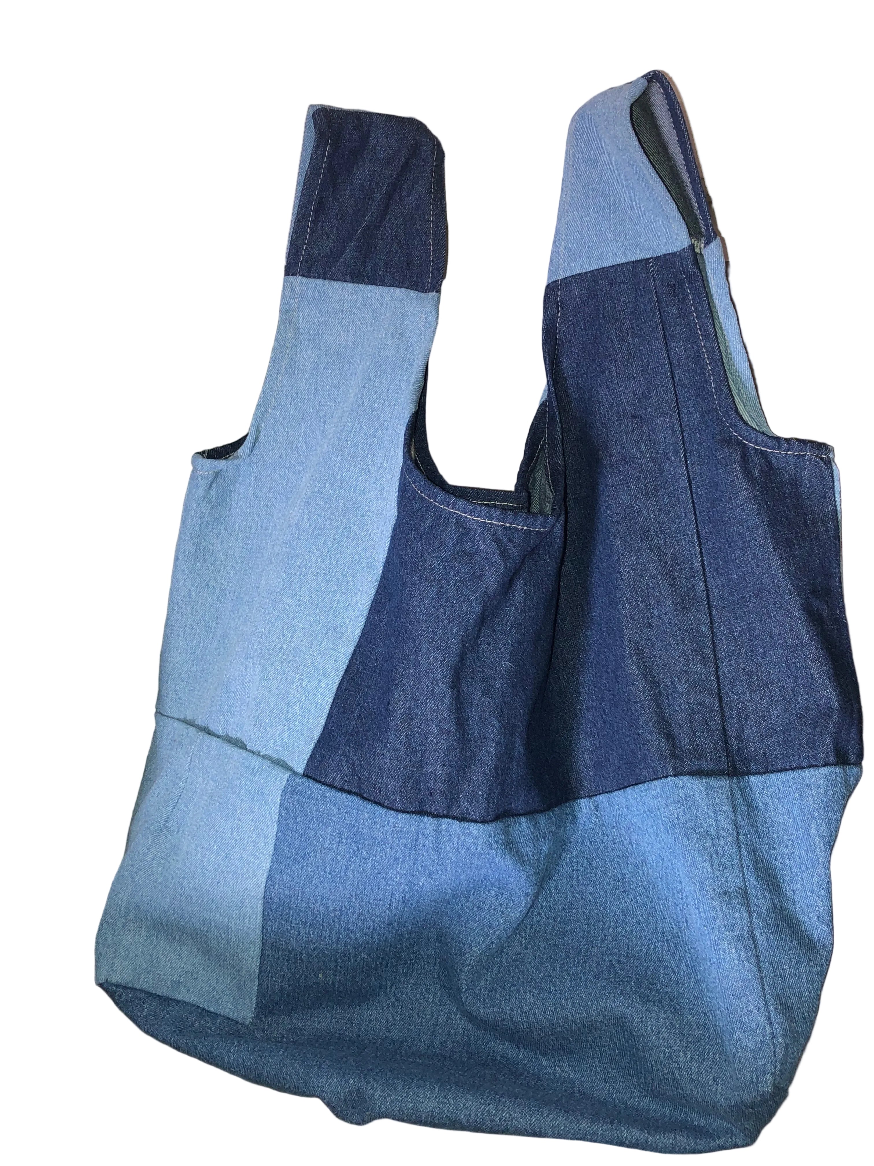 Denium Patch Big Tote Bag