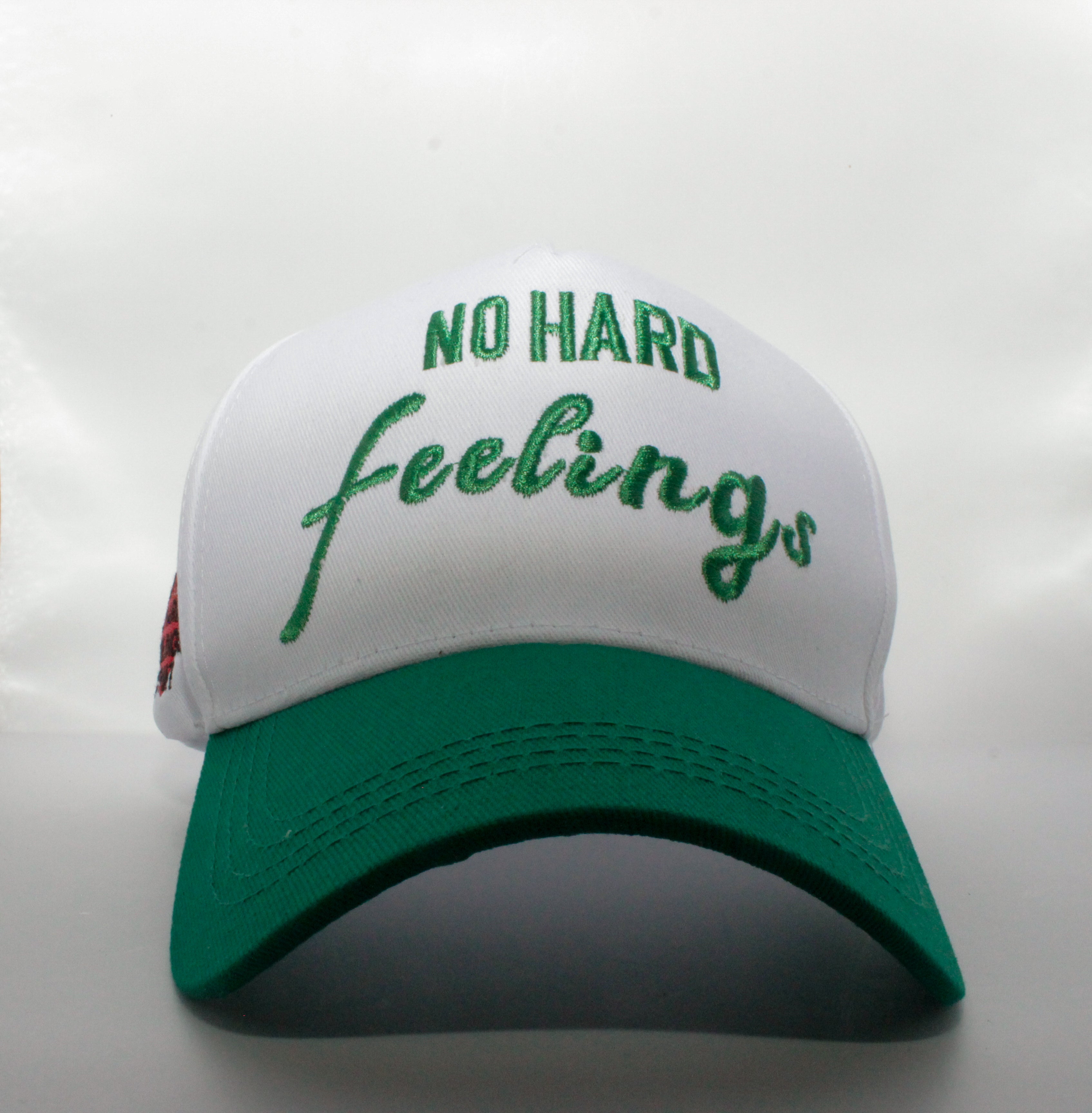 NO HARD FEELINGS (Green & White) - SNAPBACK