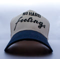 NO HARD FEELINGS (Navy Blue  & Tan ) - SNAPBACK