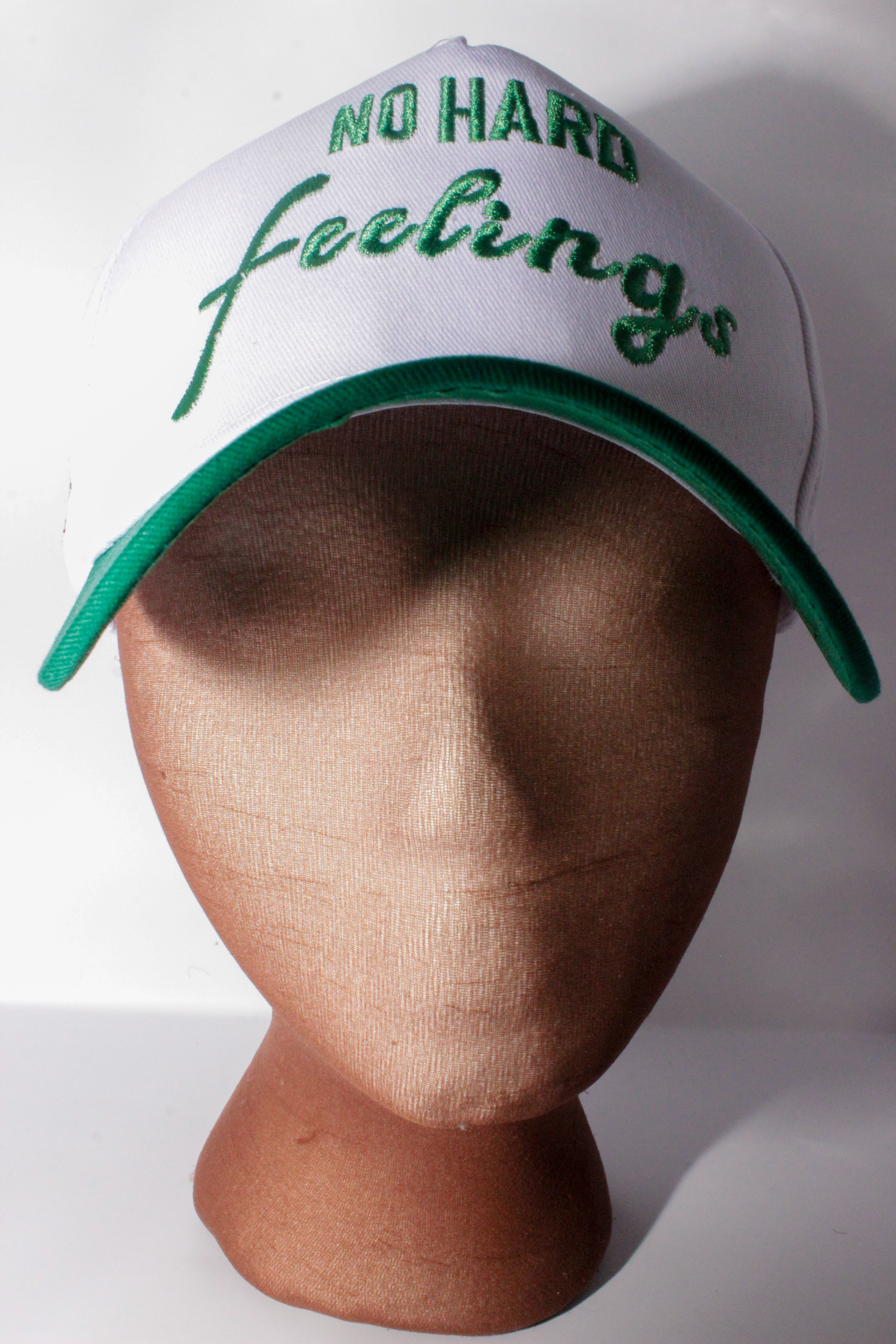 NO HARD FEELINGS (Green & White) - SNAPBACK