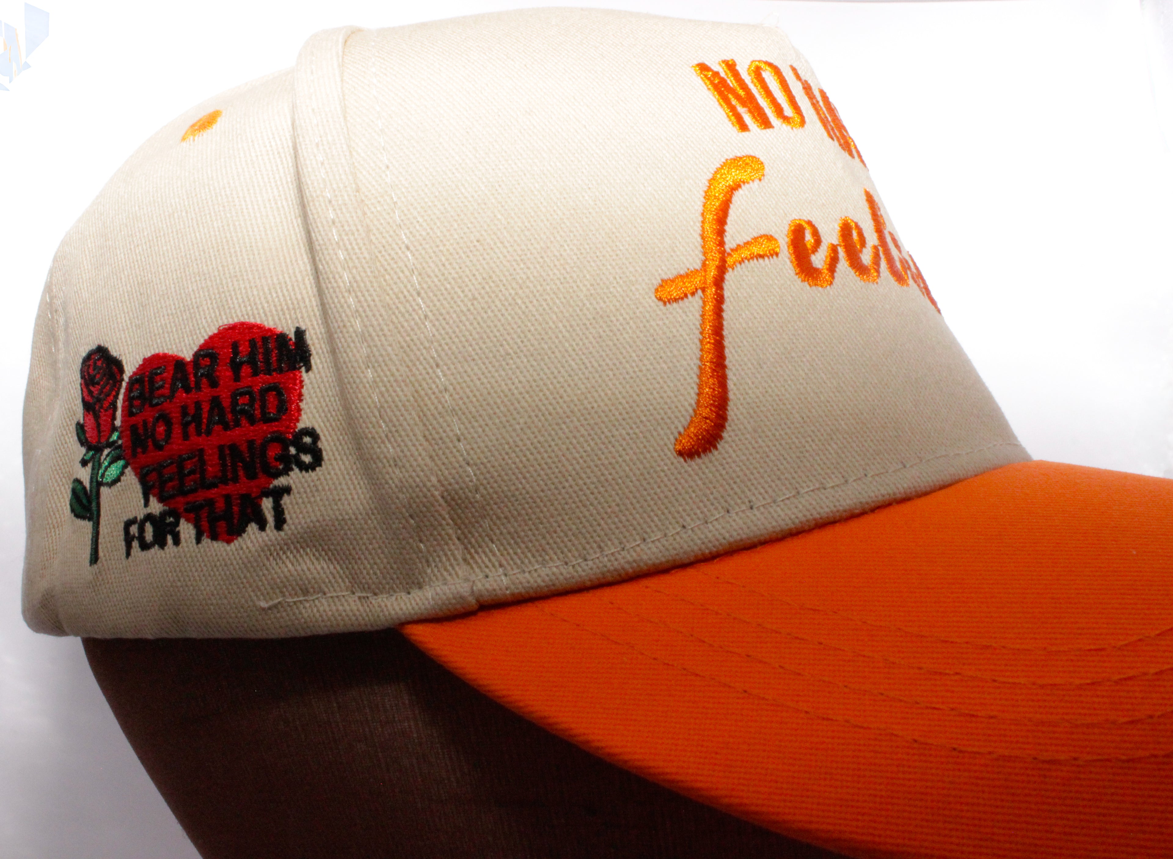 NO HARD FEELINGS (Orange & Tan ) - SNAPBACK