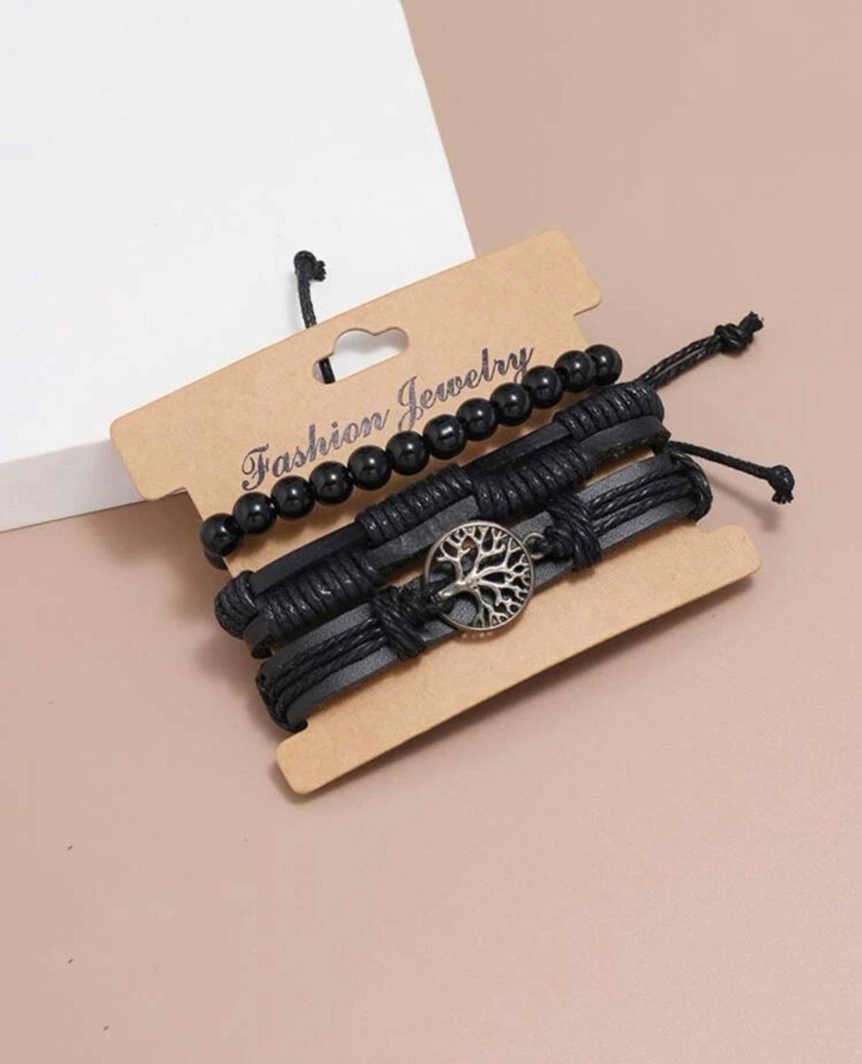 3pcs Men Tree Decor Bracelet